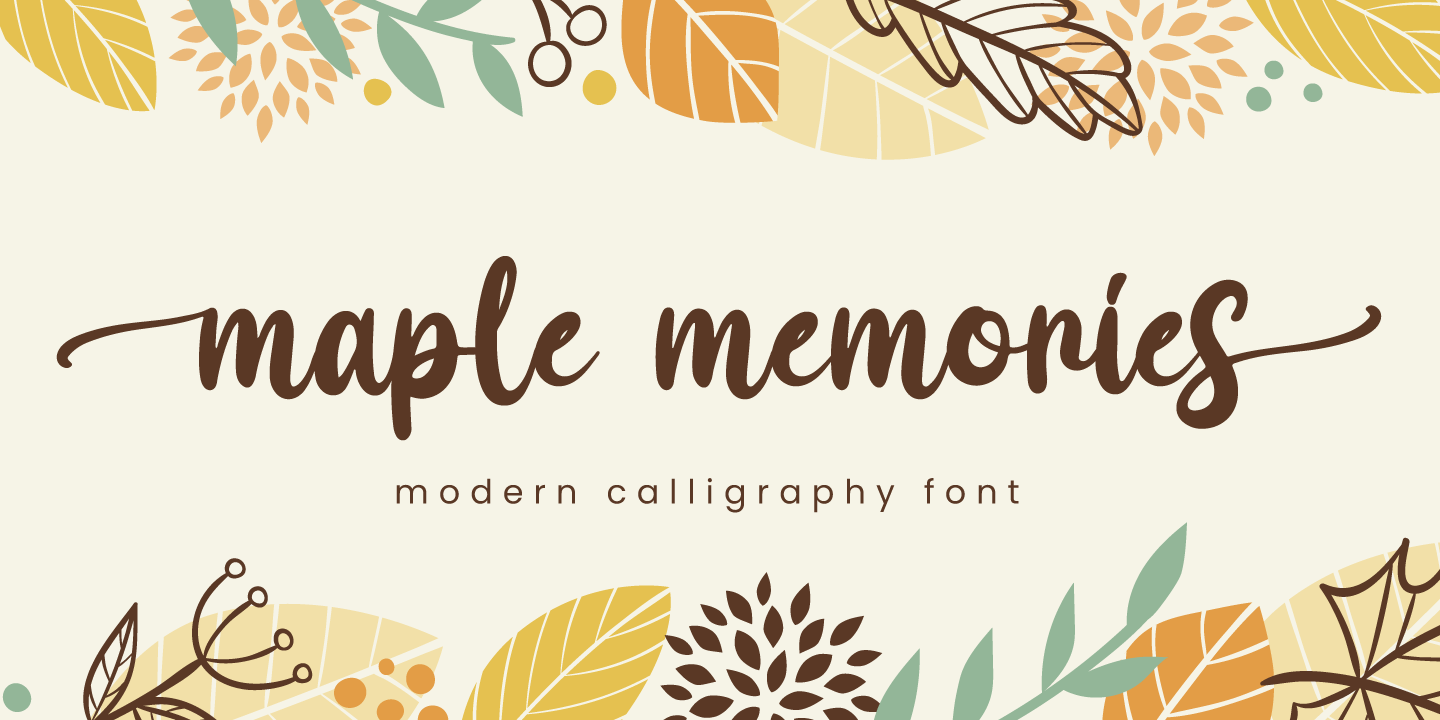 Пример шрифта Maple Memories #1